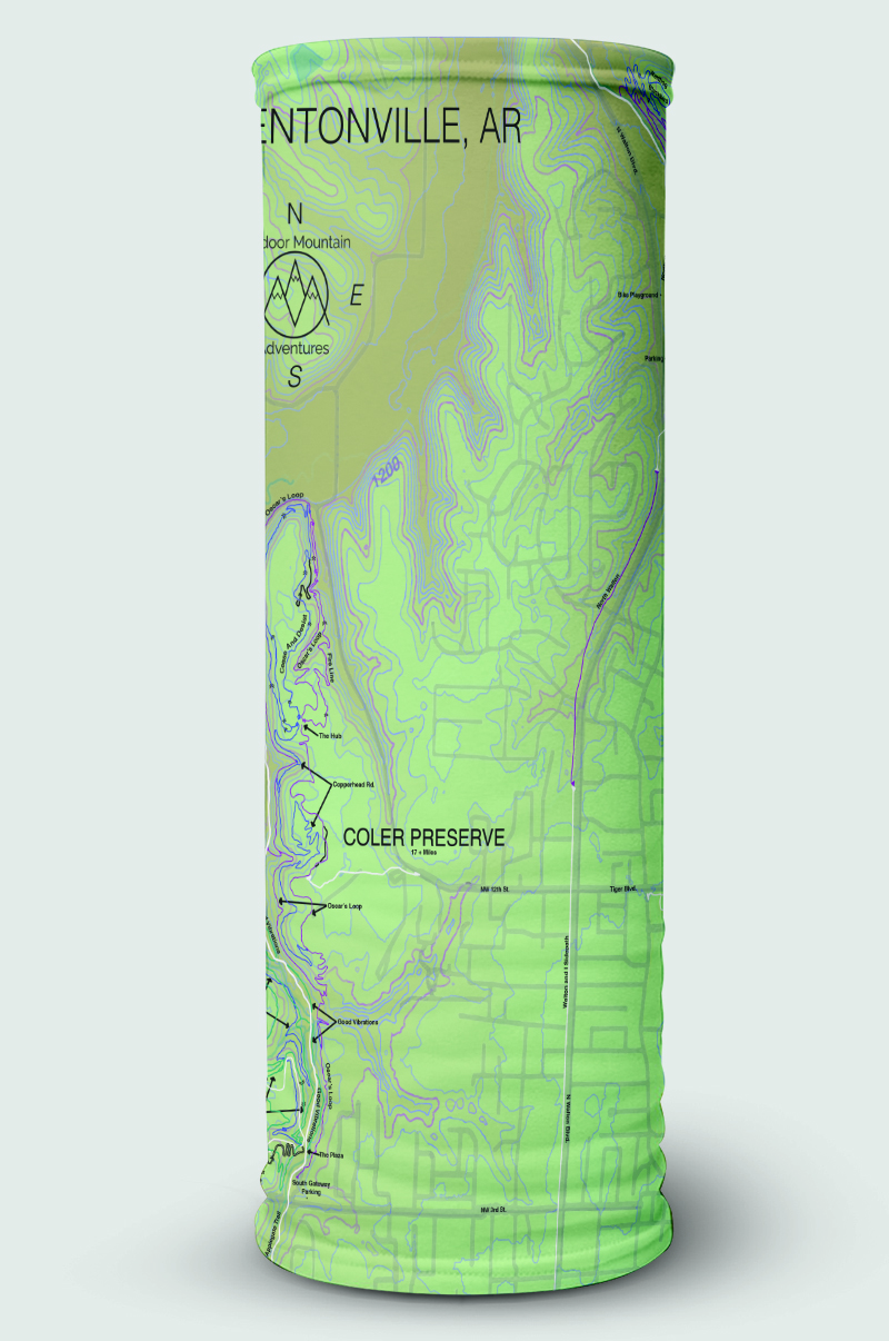 Slaughter Pen and Color Mt. - Bentonville, AR - Neck Gaiter